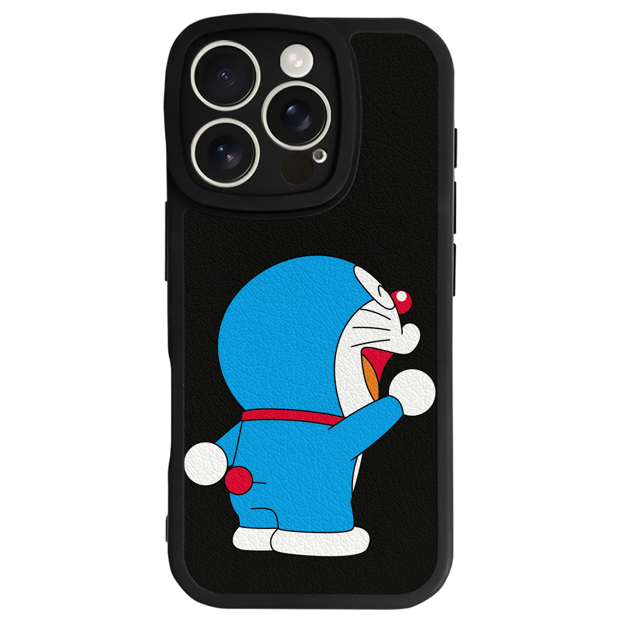 （画像用） ドラえもん Doraemon 【iPhone 16シリーズ対応】シリコンスマホケース（レザー調） 材質：シリコン